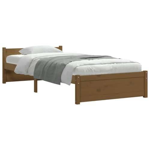 Okvir za krevet od masivnog drva boja meda 75x190 cm mali - boja meda 75 x 190 cm Cijena