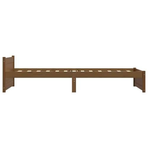 Okvir za krevet od masivnog drva boja meda 75x190 cm mali - boja meda 75 x 190 cm Cijena