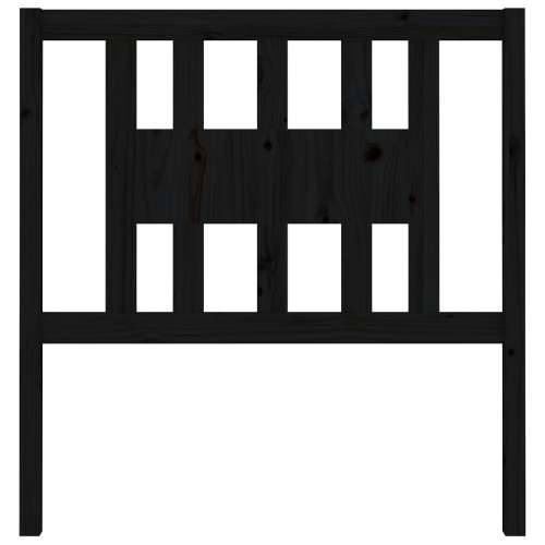 Uzglavlje crno 81 x 4 x 100 cm od masivne borovine - Crna 81 x 100 cm 1 Cijena