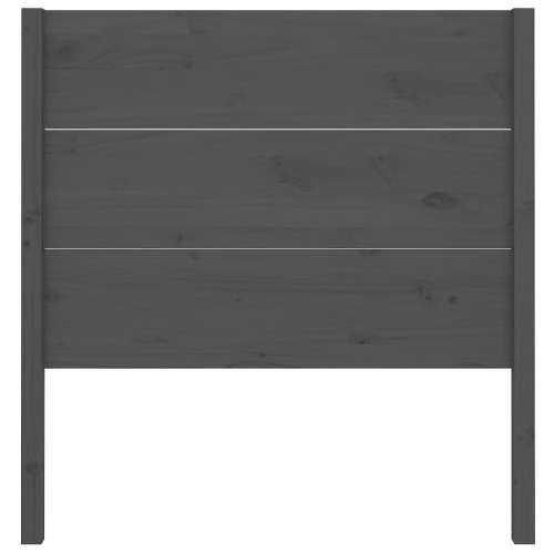 Uzglavlje sivo 81 x 4 x 100 cm od masivne borovine - Siva 81 x 100 cm 1 Cijena