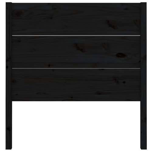 Uzglavlje crno 96 x 4 x 100 cm od masivne borovine Crna 96 x 100 cm 1 Cijena