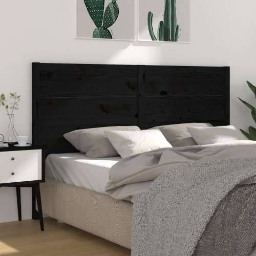 Uzglavlje crno 206 x 4 x 100 cm od masivne borovine - Crna 206 x 100 cm 1 Cijena