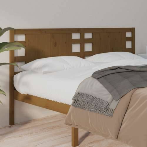 Uzglavlje smeđa boja meda 186 x 4 x 100 cm od masivne borovine - boja meda 186 x 100 cm 1 Cijena