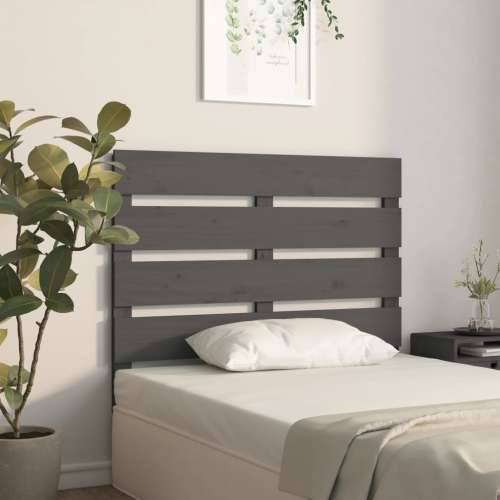 Uzglavlje sivo 100 x 3 x 80 cm od masivne borovine - Siva 100 x 80 cm 1 Cijena