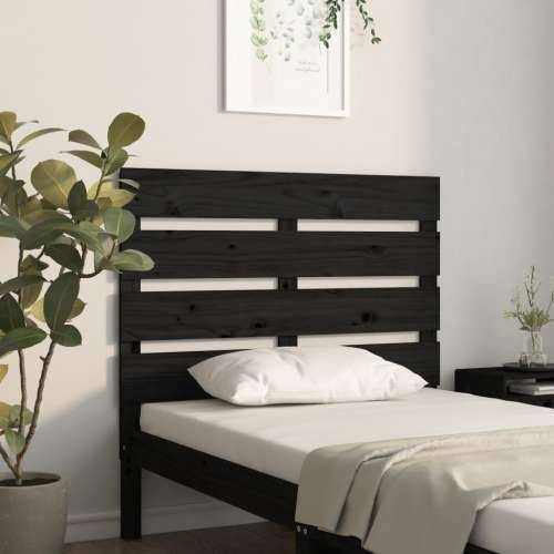 Uzglavlje crno 100 x 3 x 80 cm od masivne borovine - Crna 100 x 80 cm 1 Cijena