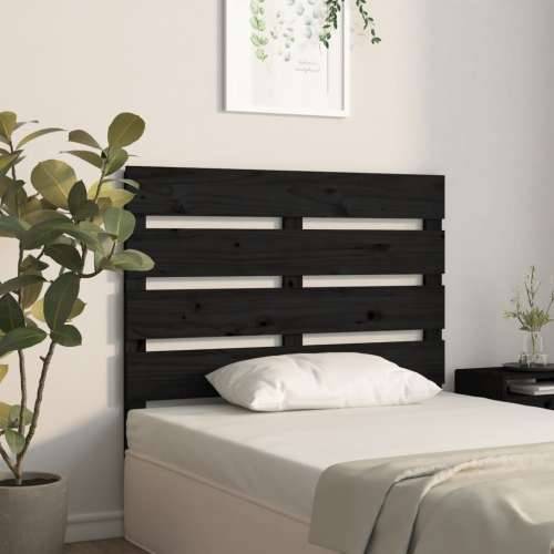 Uzglavlje crno 100 x 3 x 80 cm od masivne borovine - Crna 100 x 80 cm 1 Cijena