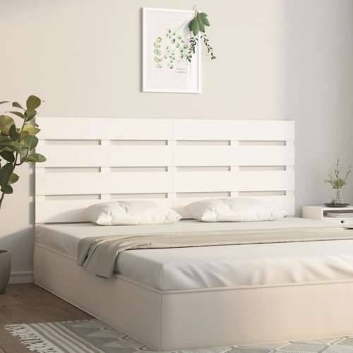 Uzglavlje bijelo 200 x 3 x 80 cm od masivne borovine - Bijela 200 x 80 cm 1 Cijena