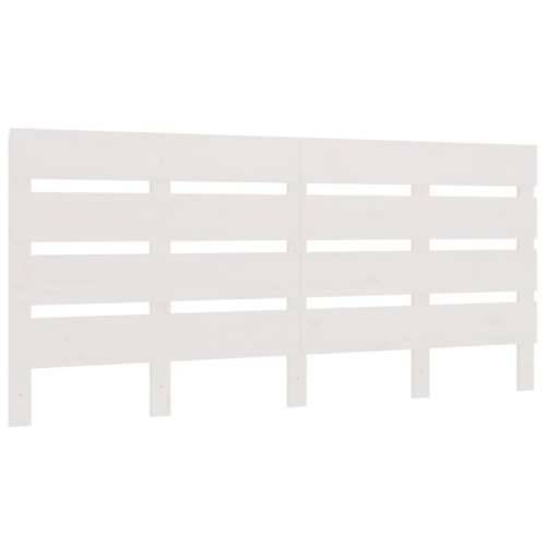 Uzglavlje bijelo 135 x 3 x 80 cm od masivne borovine - Bijela 135 x 80 cm 1 Cijena