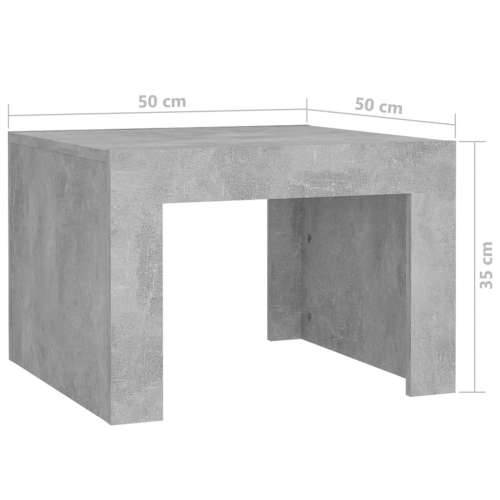 Stolić za kavu siva boja betona 50x50x35 cm konstruirano drvo - Beton siva 50 x 50 x 35 cm 1 Cijena