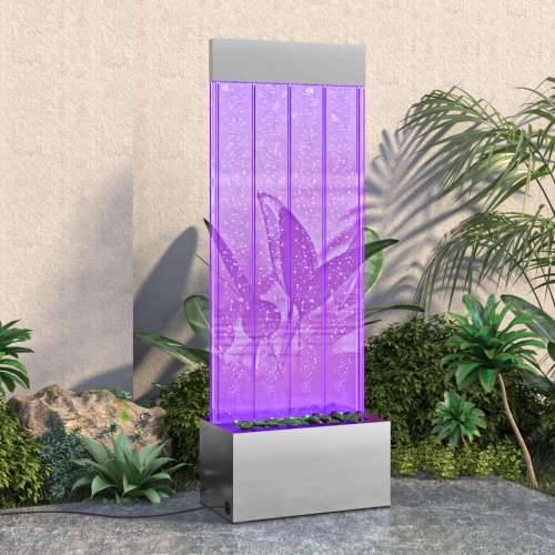 Stup s mjehurićima s RGB LED nehrđajući čelik i akril 110 cm Cijena