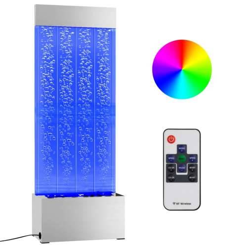 Stup s mjehurićima s RGB LED nehrđajući čelik i akril 110 cm Cijena