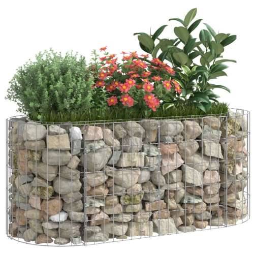 Gabionska povišena gredica od pocinčanog željeza 120x50x50 cm - 120 x 50 x 50 cm 1 Cijena
