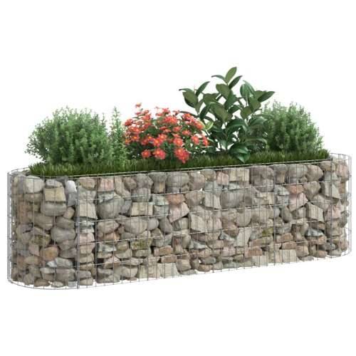 Gabionska povišena gredica od pocinčanog željeza 190x50x50 cm - 190 x 50 x 50 cm 1 Cijena