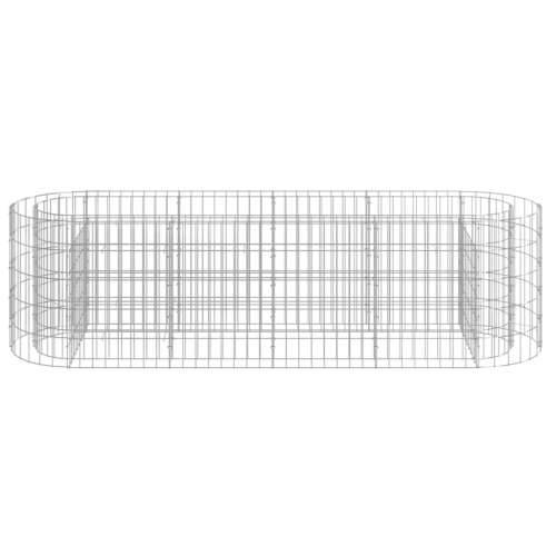 Gabionska povišena gredica od pocinčanog željeza 190x50x50 cm - 190 x 50 x 50 cm 1 Cijena