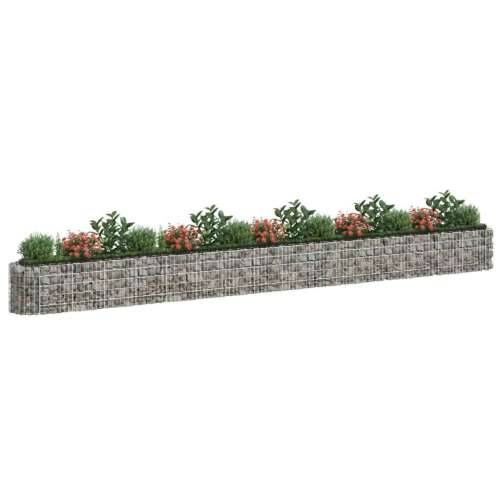 Gabionska povišena gredica od pocinčanog željeza 610x50x50 cm - 610 x 50 x 50 cm 1 Cijena