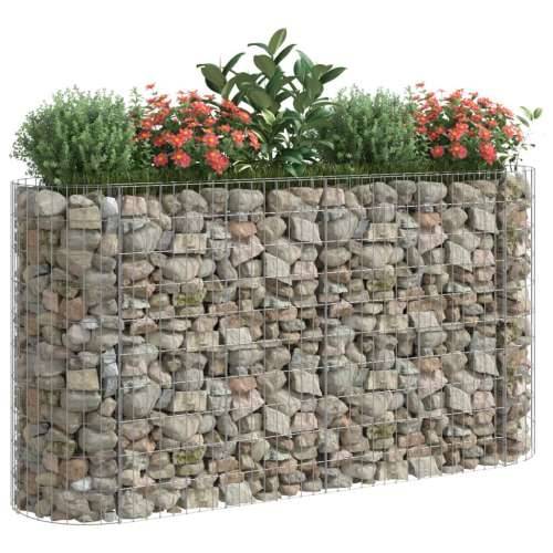 Gabionska povišena gredica od pocinčanog željeza 190x50x100 cm - 190 x 50 x 100 cm 1 Cijena