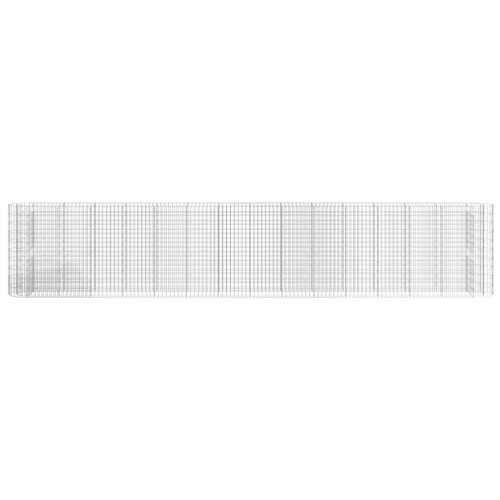 Gabionska povišena gredica od pocinčanog željeza 540x50x100 cm - 540 x 50 x 100 cm 1 Cijena