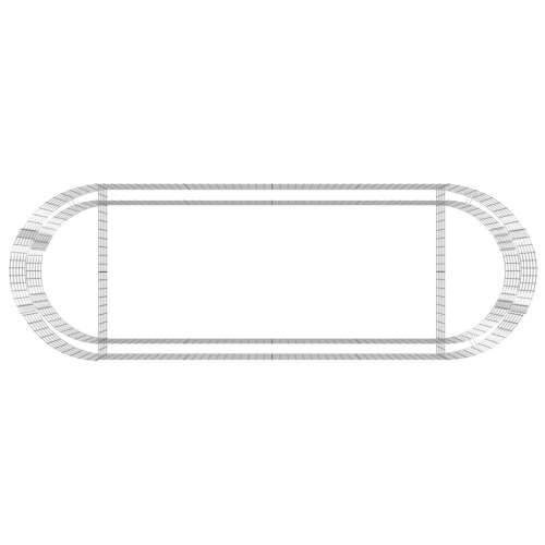 Gabionska povišena gredica od pocinčanog željeza 300x100x50 cm - 300 x 100 x 50 cm 1 Cijena