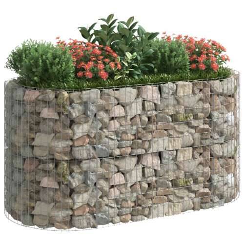 Gabionska povišena gredica od pocinčanog željeza 200x100x100 cm - 200 x 100 x 100 cm 1 Cijena