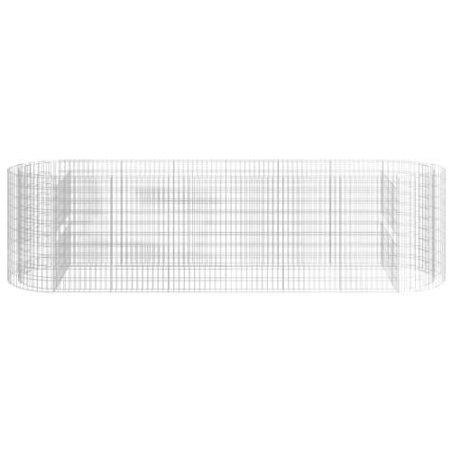 Gabionska povišena gredica od pocinčanog željeza 400x100x100 cm - 400 x 100 x 100 cm 1 Cijena