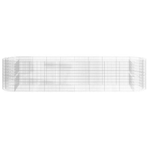 Gabionska povišena gredica od pocinčanog željeza 500x100x100 cm - 500 x 100 x 100 cm 1 Cijena