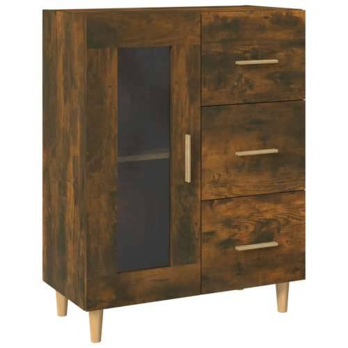 Komoda boja dimljenog hrasta 69,5x34x90 cm konstruirano drvo - Dimljeni hrast 1 Cijena