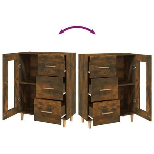 Komoda boja dimljenog hrasta 69,5x34x90 cm konstruirano drvo - Dimljeni hrast 1 Cijena