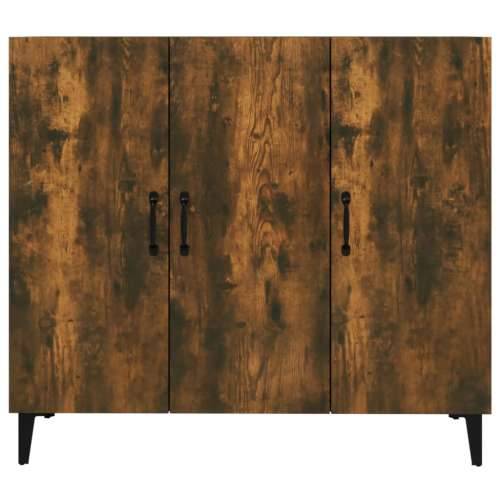 Komoda boja dimljenog hrasta 90 x 34 x 80 cm konstruirano drvo - Dimljeni hrast 1 Cijena