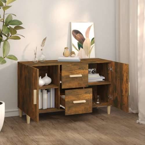Komoda boja dimljenog hrasta 100 x 36 x 60 cm konstruirano drvo - Dimljeni hrast 1 Cijena