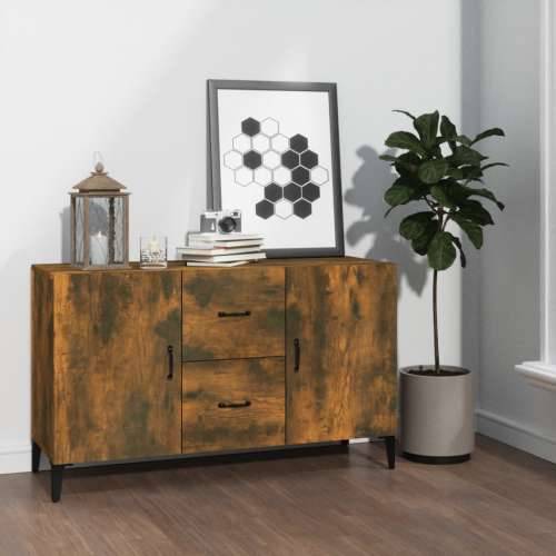 Komoda boja dimljenog hrasta 100 x 36 x 60 cm konstruirano drvo - Dimljeni hrast 1 Cijena