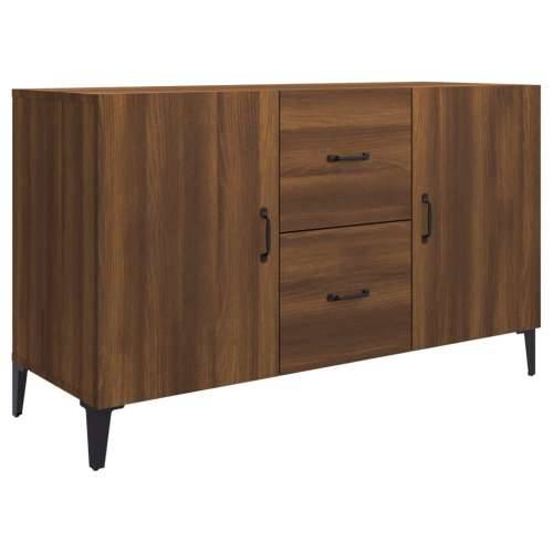 Komoda smeđa boja hrasta 100 x 36 x 60 cm od konstruiranog drva - Smeđi hrast 1 Cijena