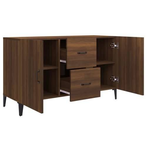Komoda smeđa boja hrasta 100 x 36 x 60 cm od konstruiranog drva - Smeđi hrast 1 Cijena