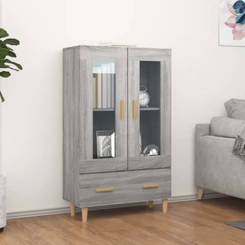 Visoka komoda boja hrasta sonome 70x31x115 cm konstruirano drvo - Sivi hrast sonoma 1 Cijena