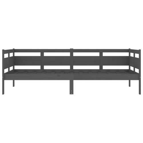 Dnevni ležaj od masivne borovine sivi 90 x 200 cm - Siva 90 x 200 cm Cijena