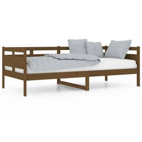 Dnevni ležaj od masivne borovine smeđa boja meda 90 x 200 cm - boja meda 90 x 200 cm Cijena