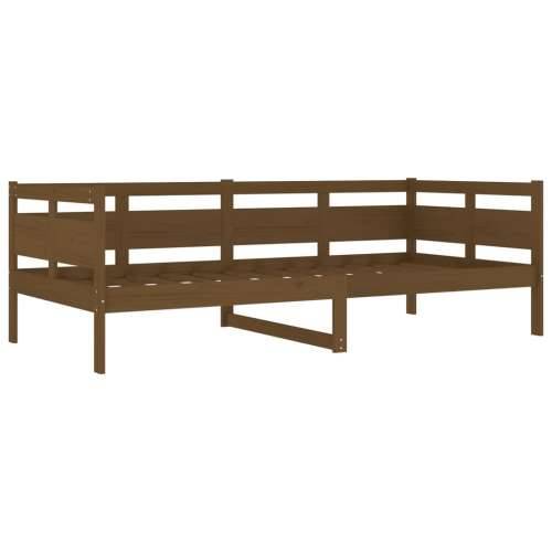 Dnevni ležaj od masivne borovine smeđa boja meda 90 x 200 cm - boja meda 90 x 200 cm Cijena