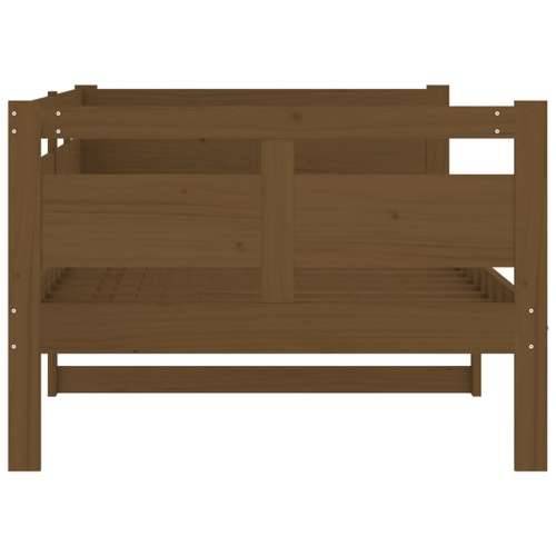 Dnevni ležaj od masivne borovine smeđa boja meda 90 x 200 cm - boja meda 90 x 200 cm Cijena