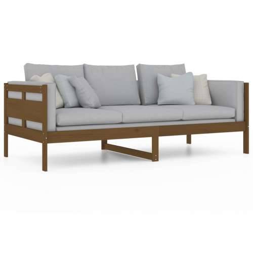 Dnevni ležaj od masivne borovine smeđa boja meda 90 x 200 cm - boja meda 90 x 200 cm Cijena