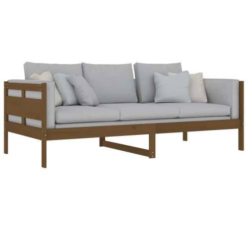 Dnevni ležaj od masivne borovine smeđa boja meda 90 x 200 cm - boja meda 90 x 200 cm Cijena