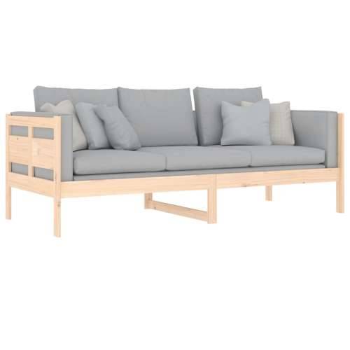Dnevni ležaj od masivne borovine 80 x 200 cm - Prirodna 80 x 200 cm Cijena