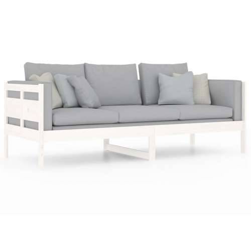 Dnevni ležaj bijeli 80 x 200 cm od masivne borovine - Bijela 80 x 200 cm Cijena