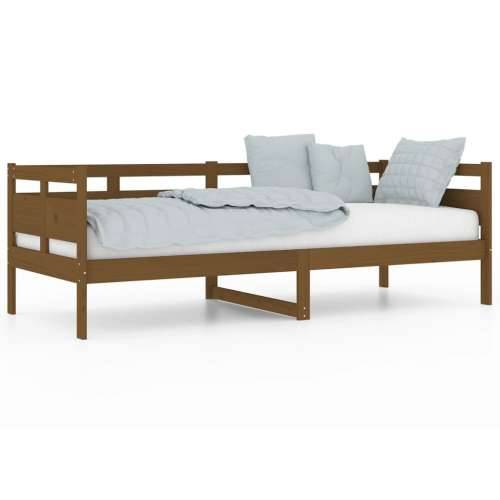 Dnevni ležaj od masivne borovine smeđa boja meda 80 x 200 cm - boja meda 80 x 200 cm Cijena