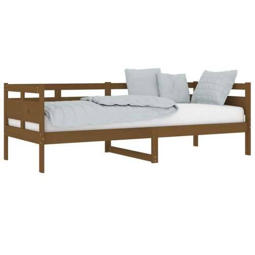 Dnevni ležaj od masivne borovine smeđa boja meda 80 x 200 cm - boja meda 80 x 200 cm Cijena