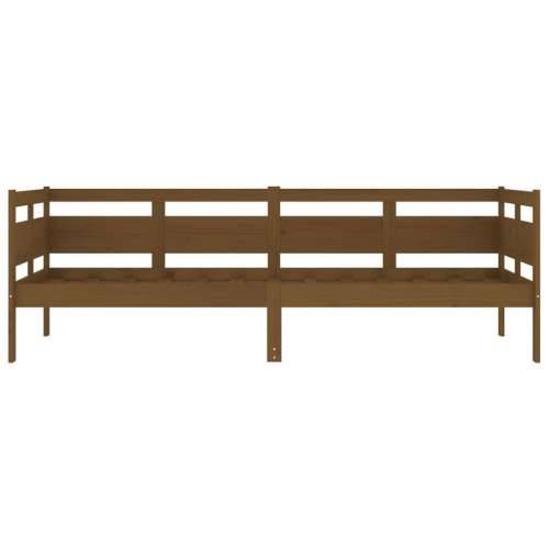 Dnevni ležaj od masivne borovine smeđa boja meda 80 x 200 cm - boja meda 80 x 200 cm Cijena