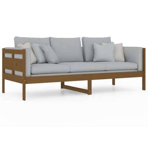 Dnevni ležaj od masivne borovine smeđa boja meda 80 x 200 cm - boja meda 80 x 200 cm Cijena