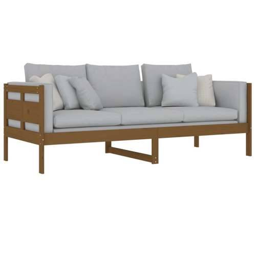 Dnevni ležaj od masivne borovine smeđa boja meda 80 x 200 cm - boja meda 80 x 200 cm Cijena