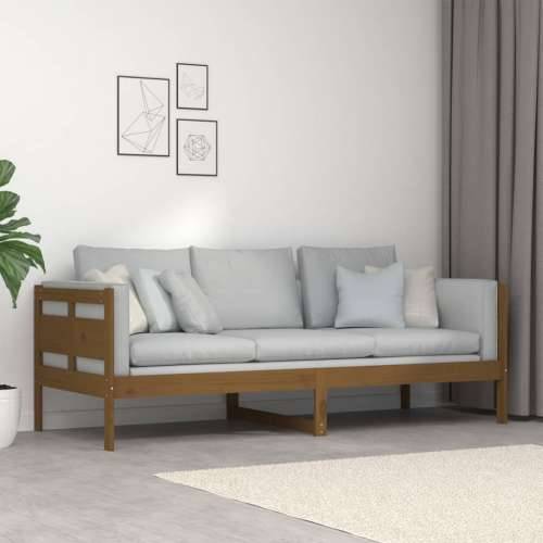 Dnevni ležaj od masivne borovine smeđa boja meda 80 x 200 cm - boja meda 80 x 200 cm Cijena