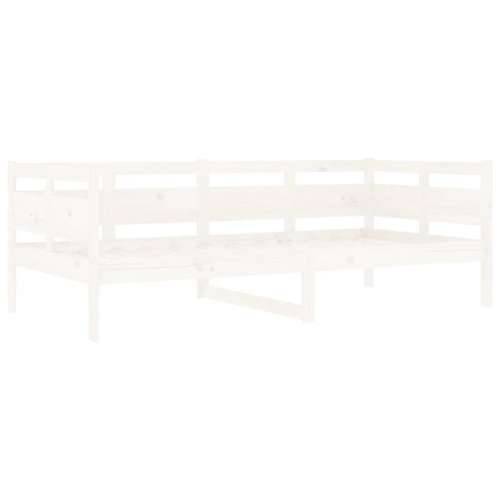 Dnevni ležaj bijeli od masivne borovine 90 x 190 cm - Bijela 90 x 190 cm Cijena