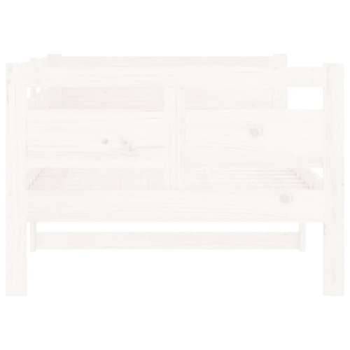 Dnevni ležaj bijeli od masivne borovine 90 x 190 cm - Bijela 90 x 190 cm Cijena