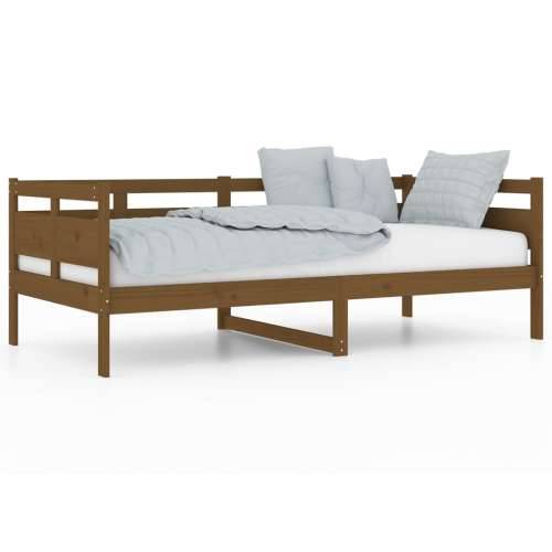Dnevni ležaj od masivne borovine smeđa boja meda 90 x 190 cm - boja meda 90 x 190 cm Cijena